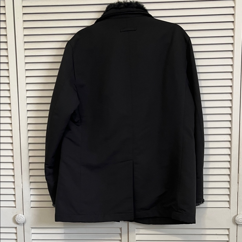 Jean Paul Gaultier Black Jacket with Fur Trim - Picture 3 of 14